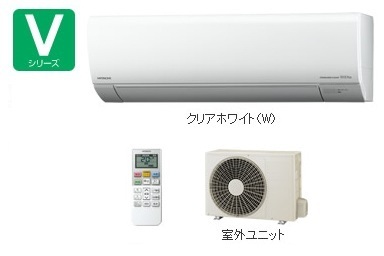 【クリックで詳細表示】[Hitachi]◆日立製作所 ルームエアコン【RAS-V25C W】ホワイト2013年型 Vシリーズ