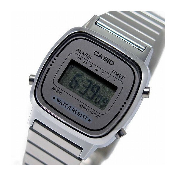 【クリックでお店のこの商品のページへ】カシオ CASIO QUARTZ クオーツ レディース 腕時計 LA670WA-7 シルバー