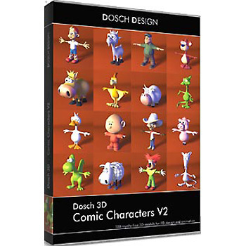 【クリックで詳細表示】DOSCH DESIGN DOSCH 3D： Comic Characters V2 D3D-COCV2