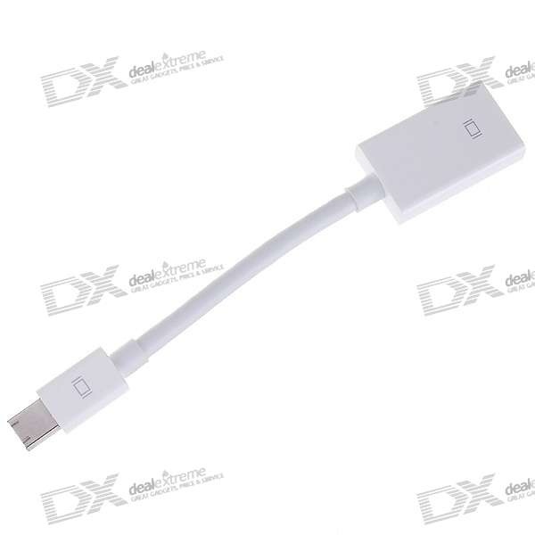 【クリックで詳細表示】Mini DisplayPort DP Male to HDMI Female Adapter Cable - White (10CM)
