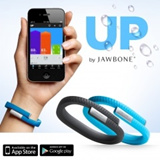 ＜Qoo10 キューテン＞ Jawbone UP Black / Blue Intelligently Tracks Your Sleep! Wristband Large / Medium / Small