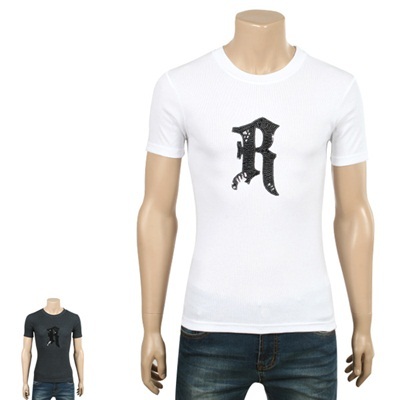 【クリックでお店のこの商品のページへ】[H.homme][ H.homme ]ラウンド半袖ロゴT/男性用トップス/半袖Tシャツ/ラウンドTシャツ/オフィスルック/ビジネスルック/デイリールック/韓国ファッション
