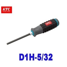 【クリックでお店のこの商品のページへ】KTC(京都機械工具) D1H-5/32 【樹脂柄ヘキサゴンドライバ 5/32インチ (3.9mm)】