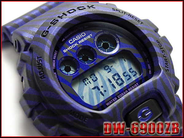 【クリックで詳細表示】カシオDW-6900ZB-2DR G-SHOCK ゼブラカモフラージュシリーズ 限定モデル カシオ Gショック メンズ 腕時計 ブルー