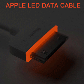 【クリックで詳細表示】★Blank iPhone LED DATA USB CABLE★ 30Pin Lighting Cable for iPhone Series/30ピンケーブル Blank USB CABLE/iPhone 4 4s iPod