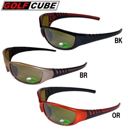 【クリックでお店のこの商品のページへ】GOLF CUBE(ゴルフキューブ) スポーツサングラス(UVカット)GSC090 【ゴルフ 日差し対策 10】