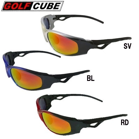 【クリックで詳細表示】GOLF CUBE(ゴルフキューブ) スポーツサングラス(偏光レンズ)GSC091 【ゴルフ 日差し対策 10】