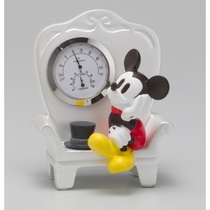 【クリックでお店のこの商品のページへ】【取得NG】温湿度計ミッキー ソファー型 KD-582 Disney Mickey