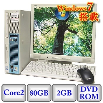 【クリックで詳細表示】【中古】NEC Mate MY30AE-6 -Win7/Core2Duo 3GHz/2GB/80GB/DVD/17インチ