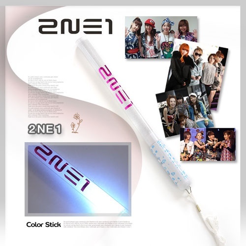 【クリックで詳細表示】2NE1(トゥ・エニィワン) - Big Light Stick [10 inch] (Pearl White) ＋ Free Gift ： 2NE1 Idol Socks