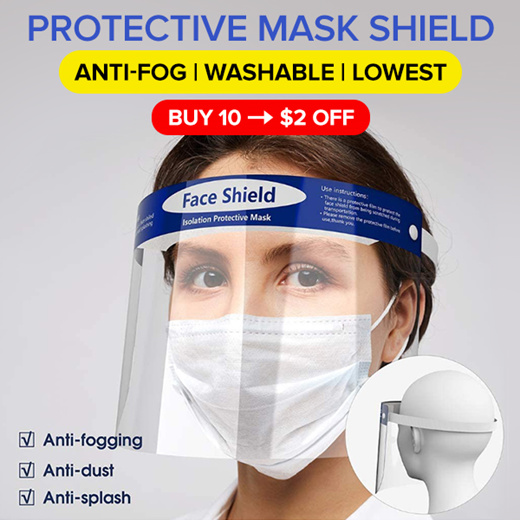 [ready stock] face shield / pvc protective mask / reusable mask