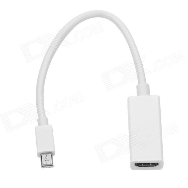 【クリックで詳細表示】YD-H Mini Display Port Male to HDMI Female Adapter Cable for MacBook - White