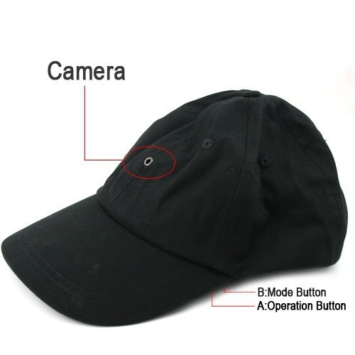 【クリックでお店のこの商品のページへ】スパイキャップカメラ野球帽子HDカメラDVRミニカメラレコーダー戻る野球帽の帽子のカメラDVRミニビデオカメラレコーダー