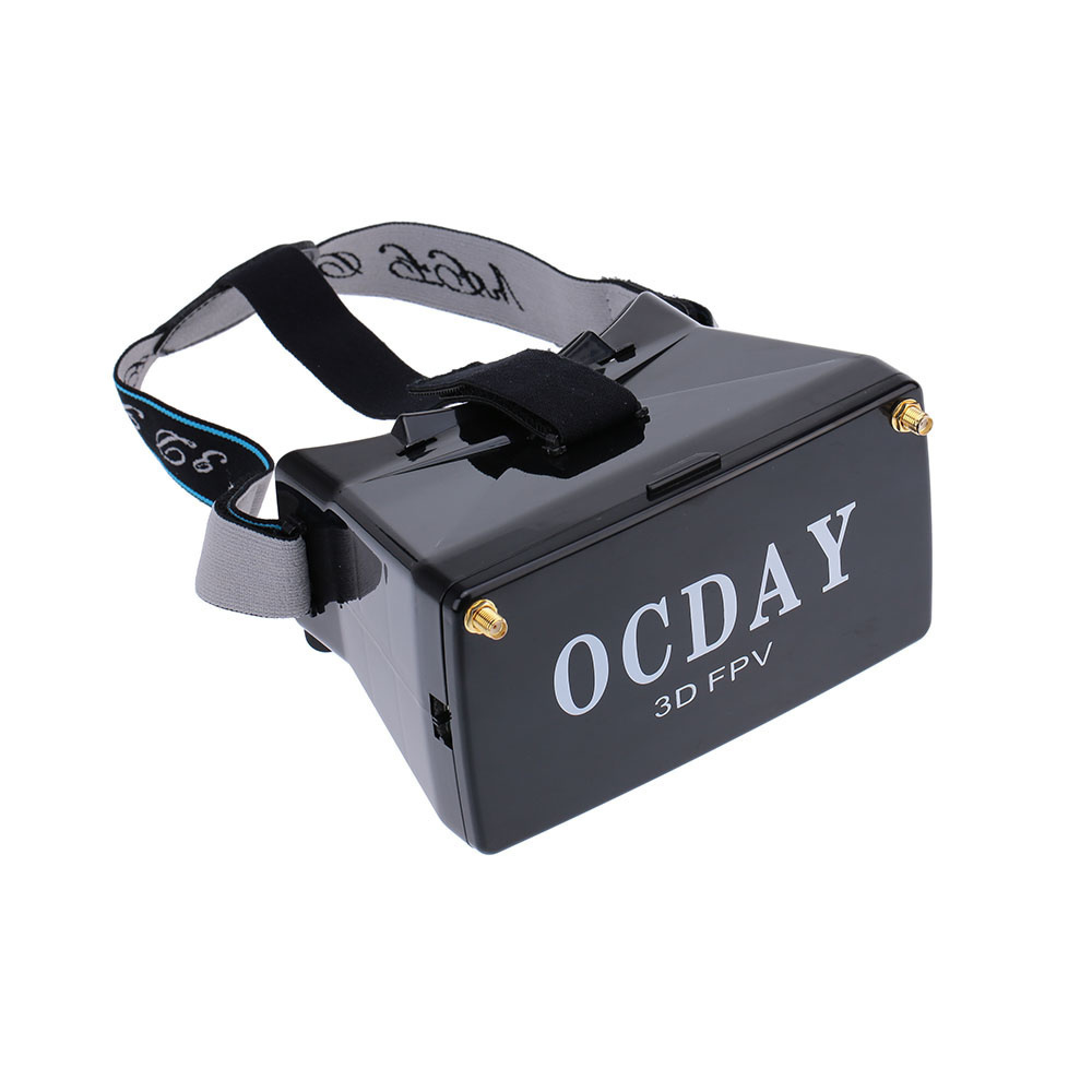 【クリックで詳細表示】OCDAY 5.8Gデュアルレシーバ4：アウトランナーQuandcopter Multicopterための3ビデオディスプレイFPV 3Dビデオグラスビューアハンドセットビデオバーチャルディスプレイ