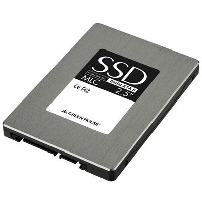 【クリックでお店のこの商品のページへ】グリーンハウス MLCチップ採用シリアルATA-II対応2.5インチSSD 2562GB GH-SSD22A256