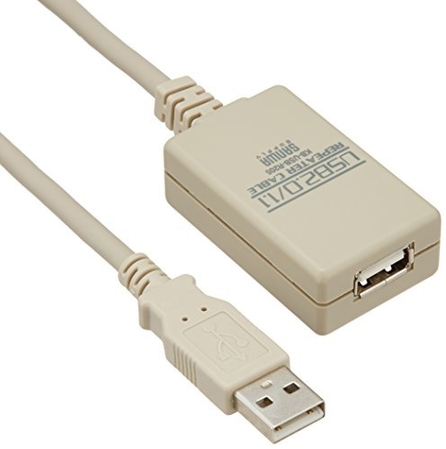 【クリックでお店のこの商品のページへ】サンワサプライ USB2.0リピーターケーブル 5.0m KB-USB-R205