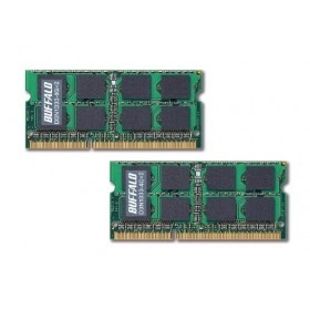 【クリックで詳細表示】バッファロー PC3-10600(DDR3-1333)対応 204Pin S.O.DIMM 4GB×2枚組 D3N1333-4GX2