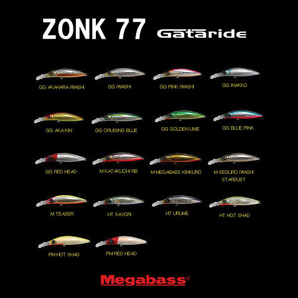 【クリックで詳細表示】Megabass(メガバス)/Zonk77 GATARIDE【即納】【通常売価から、さらに5％OFFで販売中】