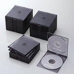 【クリックで詳細表示】エレコムエレコム Blu-ray/DVD/CDケース(スリム/PS/2枚収納) CCD-JSCSW50シリーズ クリアブラック CCD-JSCSW50CBK [CCD-JSCSW50CBK]