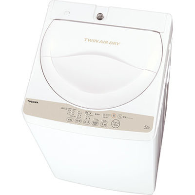 【クリックで詳細表示】東芝 洗濯4.2kg 東芝全自動洗濯機 ステンレス槽 AW-4S3-W