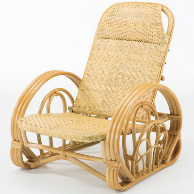 【クリックでお店のこの商品のページへ】今枝商店 Romantic Rattan リクライニング座椅子 A205