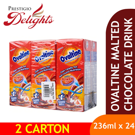 【 ovaltine malted chocolate drink 2 carton 236ml x 24】