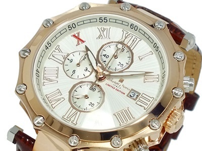 【クリックでお店のこの商品のページへ】サルバトーレ マーラ10周年記念モデル 腕時計 GD-SM1010-PGWH