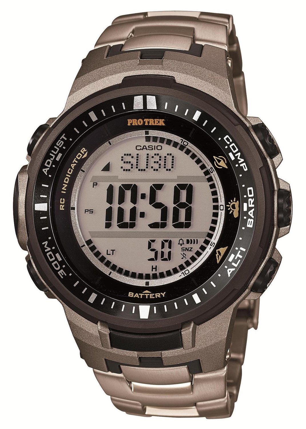 【クリックでお店のこの商品のページへ】[カシオ]Casio 腕時計 PROTREK トリプルセンサーVer.3搭載 マルチバンド6 電波ソーラー PRW-3000T-7JF メンズ
