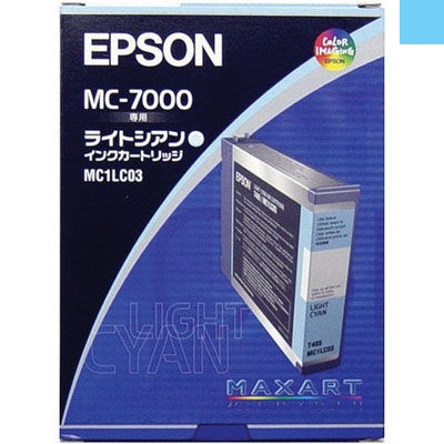 【クリックで詳細表示】エプソン インクカートリッジ MC1LC03(MC-7000用/ライトシアン) MC1LC03