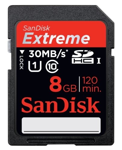 【クリックでお店のこの商品のページへ】SanDisk Extreme SDHC UHS-I カード Class10 8GB SDSDX-008G-J35