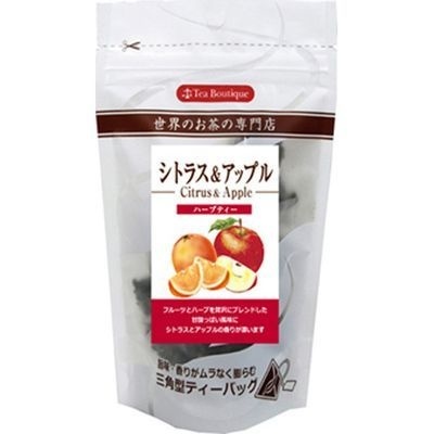 【クリックでお店のこの商品のページへ】日本緑茶センター ティーブティックフルーツティー シトラス＆アップル 2g×10ティーバッグ T415290H