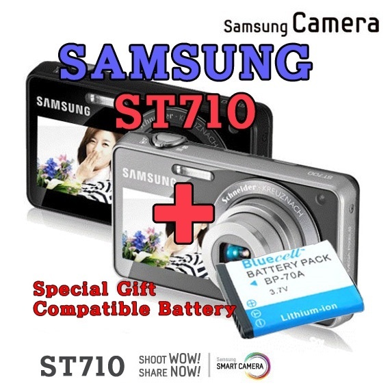 【クリックで詳細表示】[Samsunjung]互換バッテリー追加贈呈！【送料無料】【SAMSUNG】/ Digital Camera ST710 / ST700 // Dual LCD / 基本4G含む！ /デジタルカメラ