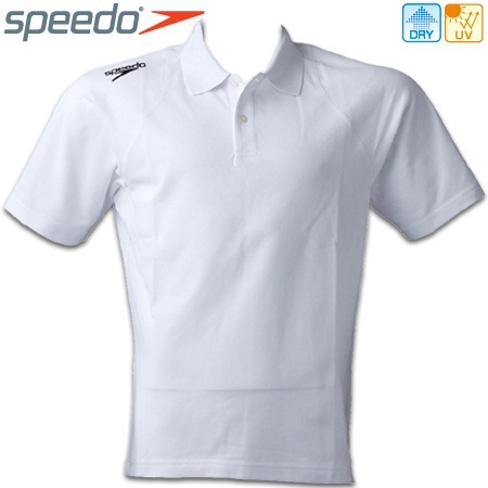 【クリックで詳細表示】スピード(speedo) 肩ロゴ入りポロシャツ SD19S70-W ホワイト