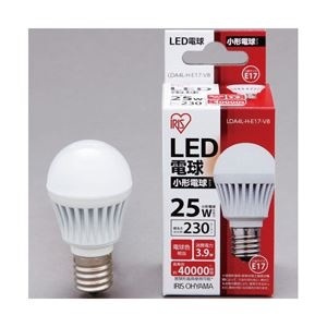 【クリックで詳細表示】アイリスオーヤマ LED電球 230lm 電球色 E17口金 1個 型番：LDA4L-H-E17-V8 LDA4L-H-E17-V8