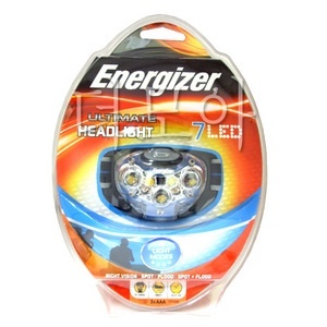 【クリックで詳細表示】エナジャイザー ヘッドランタン 7球 (LED 電球)/ 白 Nichia LED 5球 ＋ 赤色 LED 2球
