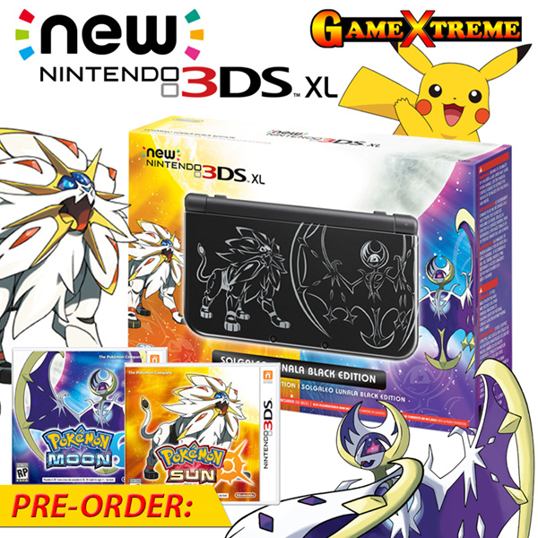 pokemon sun and moon 3ds xl preorder