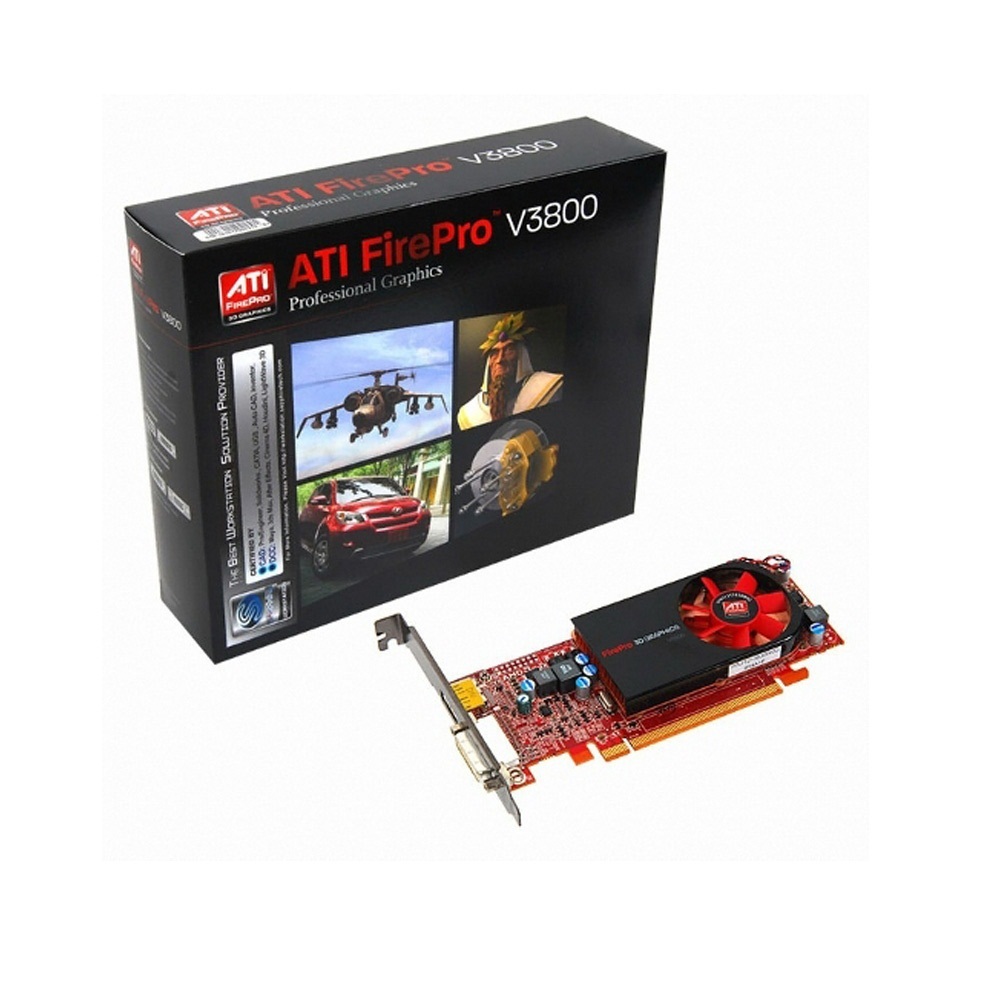 【クリックで詳細表示】BlueZone AMD ATIのFirePro V3800 PCIE 2.0 X16 512MB DDR3グラフィックビデオカードのDP-DVI