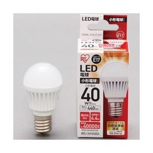 【クリックで詳細表示】アイリスオーヤマ (業務用セット) LED電球(調光器非対応) 電球色 1個 型番：LDA4L-H-E17-4T1 【×3セット】
