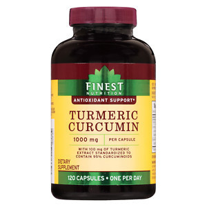 【クリックで詳細表示】[アメリカ直送] [サプリメント] Finest Nutrition Turmeric 1000 mg 120 ea