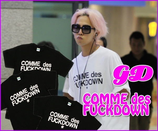 【クリックで詳細表示】【国内発送】BIGBANG G-DRAGON 【comme des fuckdown】 Tシャツ T-shirts 2ne1 giyongchy crayon ビッグバン