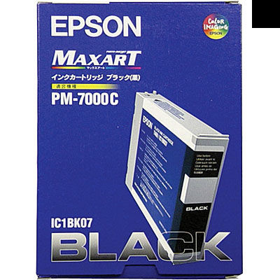 【クリックでお店のこの商品のページへ】エプソン インクカートリッジ IC1BK07(PM-7000C等用/ブラック) IC1BK07