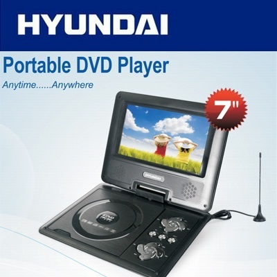 [HYUNDAI]7 inch PORTABLE DVD PLAYER - GOOD FOR TRAVELING - HXD-857