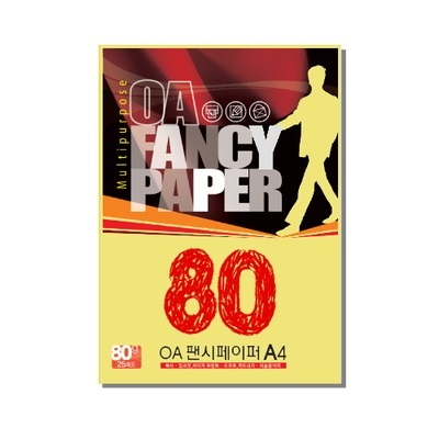 【クリックでお店のこの商品のページへ】OA FANCY PAPER A4-25-P27 80g 卵色