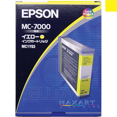 【クリックで詳細表示】エプソン インクカートリッジ MC1Y03(MC-7000用/イエロー) MC1Y03