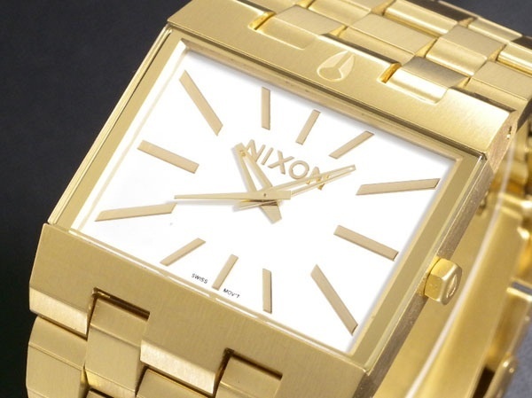 【クリックでお店のこの商品のページへ】ニクソン NIXON TICKET チケット 腕時計 A085-504 ALL GOLD/WHITE