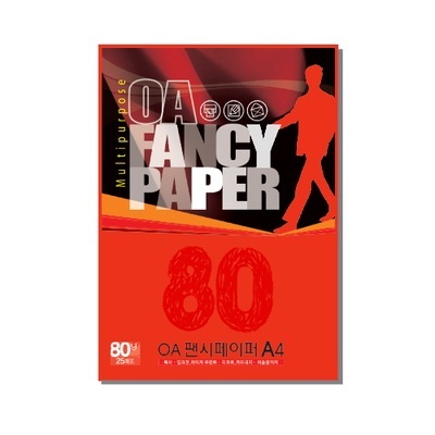 【クリックで詳細表示】OA FANCY PAPER A4-25-P51 80g 濃い橙色