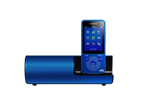 【クリックでお店のこの商品のページへ】SONY ウォークマン Eシリーズ 4GB スピーカー付 ブルー NW-E083K/L