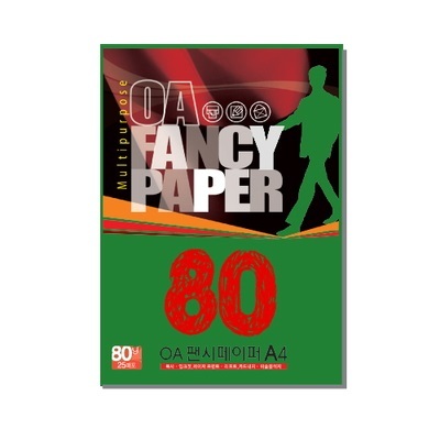 【クリックでお店のこの商品のページへ】OA FANCY PAPER A4-25-P62 80g 濃緑色