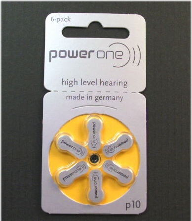 【クリックでお店のこの商品のページへ】補聴器用空気電池PR536(10)ドイツ Power One製/補聴器用電池・補聴器電池10シートまではメール便発送にも対応
