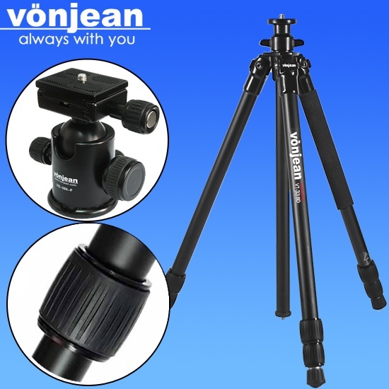 【クリックで詳細表示】VT-338D Tripod ＋ VD-365D ballhead for digital DSLR camera nikon canon カメラ用 三脚、DSLR用